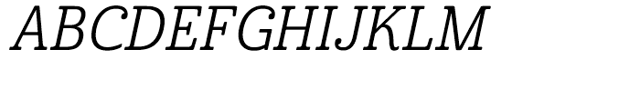 Cabrito Condensed Regular Italic Font UPPERCASE