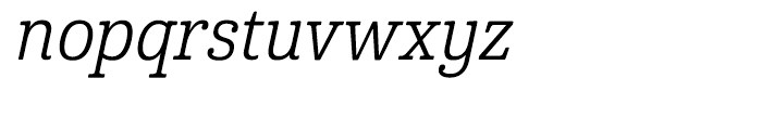 Cabrito Condensed Regular Italic Font LOWERCASE
