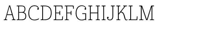 Cabrito Condensed Thin Font UPPERCASE