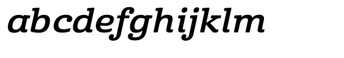 Cabrito Expanded Bold Italic Font LOWERCASE
