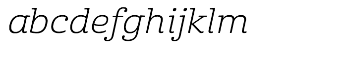 Cabrito Expanded Book Italic Font LOWERCASE