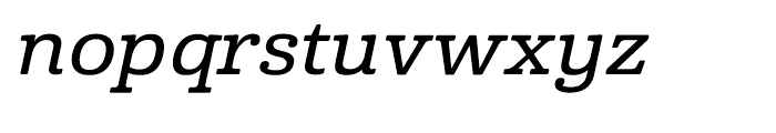 Cabrito Expanded Demi Italic Font LOWERCASE