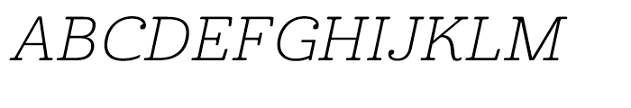 Cabrito Expanded Light Italic Font UPPERCASE