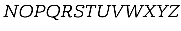 Cabrito Expanded Medium Italic Font UPPERCASE