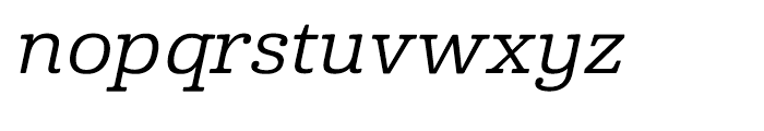 Cabrito Expanded Medium Italic Font LOWERCASE
