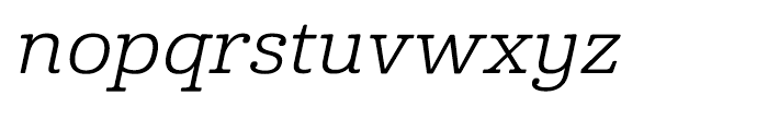 Cabrito Expanded Regular Italic Font LOWERCASE