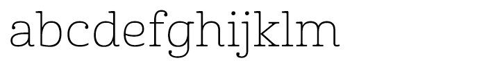 Cabrito Expanded Thin Font LOWERCASE