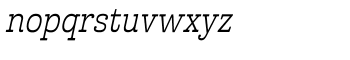 Cabrito Inverto Condensed Italic Font LOWERCASE