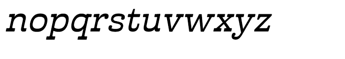 Cabrito Inverto Extended Demi Italic Font LOWERCASE