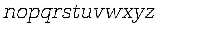 Cabrito Inverto Extended Italic Font LOWERCASE