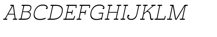 Cabrito Inverto Extended Light Italic Font UPPERCASE