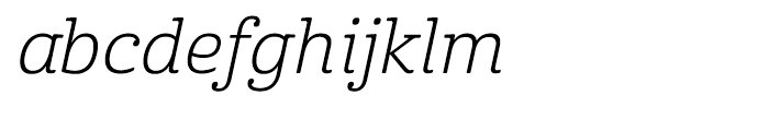 Cabrito Normal Book Italic Font LOWERCASE