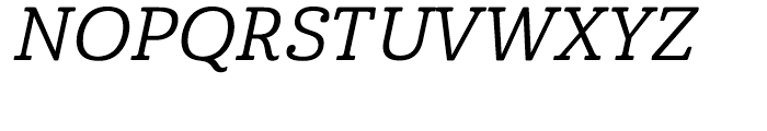 Cabrito Normal Medium Italic Font UPPERCASE