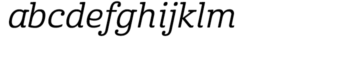 Cabrito Normal Medium Italic Font LOWERCASE