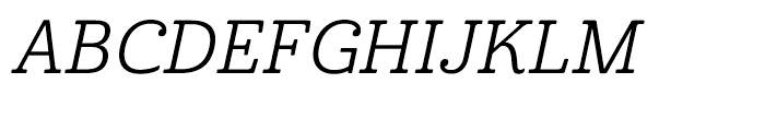 Cabrito Normal Regular Italic Font UPPERCASE
