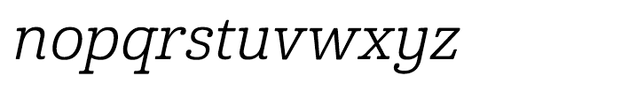 Cabrito Normal Regular Italic Font LOWERCASE