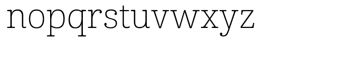 Cabrito Normal Thin Font LOWERCASE