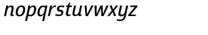 Cabrito Sans Condensed Demi Italic Font LOWERCASE
