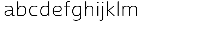 Cabrito Sans Extended Light Font LOWERCASE