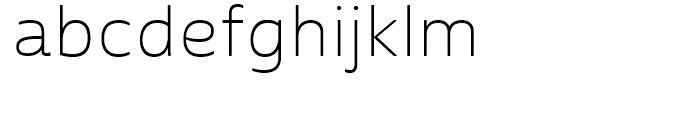 Cabrito Sans Extended Thin Font LOWERCASE