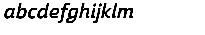 Cabrito Sans Normal Bold Italic Font LOWERCASE