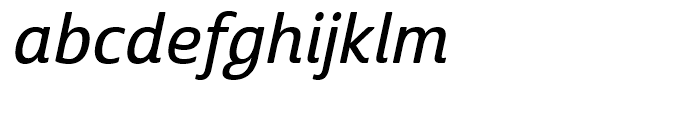 Cabrito Sans Normal Demi Italic Font LOWERCASE