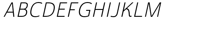 Cabrito Sans Normal Light Italic Font UPPERCASE