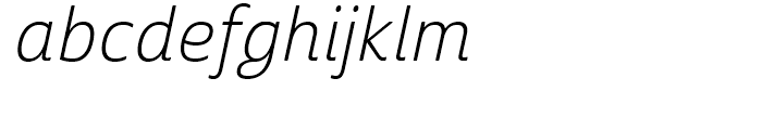 Cabrito Sans Normal Light Italic Font LOWERCASE