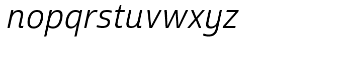 Cabrito Sans Normal Regular Italic Font LOWERCASE