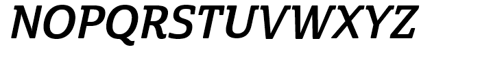 Cabrito Semi Cond Bold Italic Font UPPERCASE