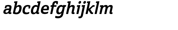 Cabrito Semi Cond Bold Italic Font LOWERCASE