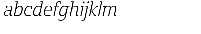 Cabrito Semi Cond Book Italic Font LOWERCASE
