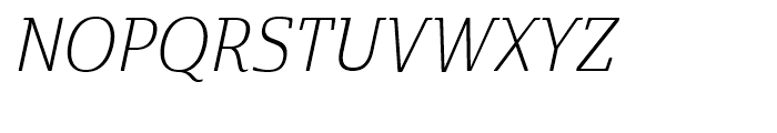 Cabrito Semi Cond Light Italic Font UPPERCASE