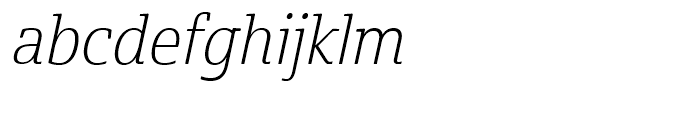 Cabrito Semi Cond Light Italic Font LOWERCASE