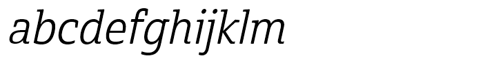 Cabrito Semi Cond Regular Italic Font LOWERCASE