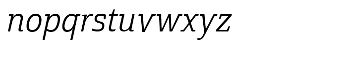 Cabrito Semi Cond Regular Italic Font LOWERCASE