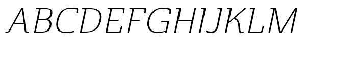 Cabrito Semi Ext Light Italic Font UPPERCASE