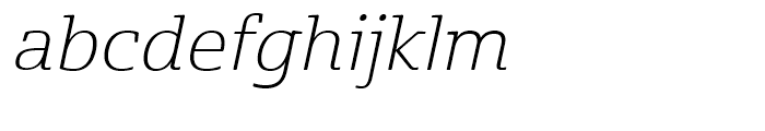 Cabrito Semi Ext Light Italic Font LOWERCASE