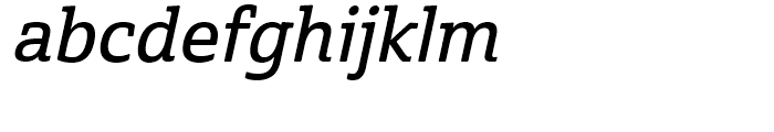 Cabrito Semi Norm Demi Italic Font LOWERCASE