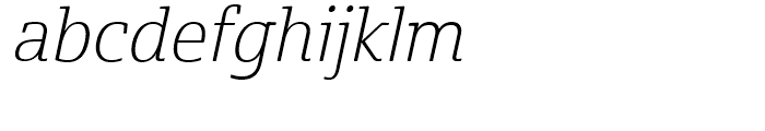 Cabrito Semi Norm Light Italic Font LOWERCASE