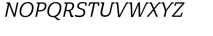 Cabrito Semi Norm Medium Italic Font UPPERCASE