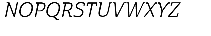 Cabrito Semi Norm Regular Italic Font UPPERCASE