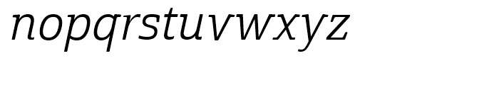 Cabrito Semi Norm Regular Italic Font LOWERCASE