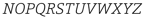 Calanda ExtraLight Italic Font UPPERCASE
