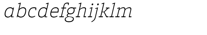 Calanda Thin Italic Font LOWERCASE
