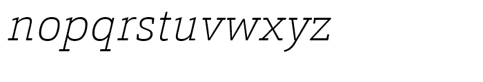 Calanda Thin Italic Font LOWERCASE