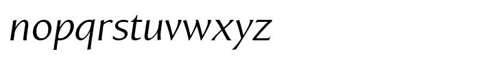 California Sans Regular Italic Font LOWERCASE
