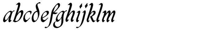 Caligraf Medium Font LOWERCASE