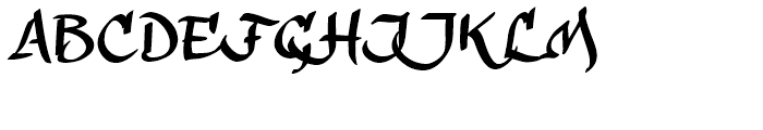 CalligraPhillip Regular Font UPPERCASE