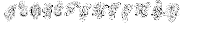 Calligraphia Latina Versals Two Regular Font UPPERCASE